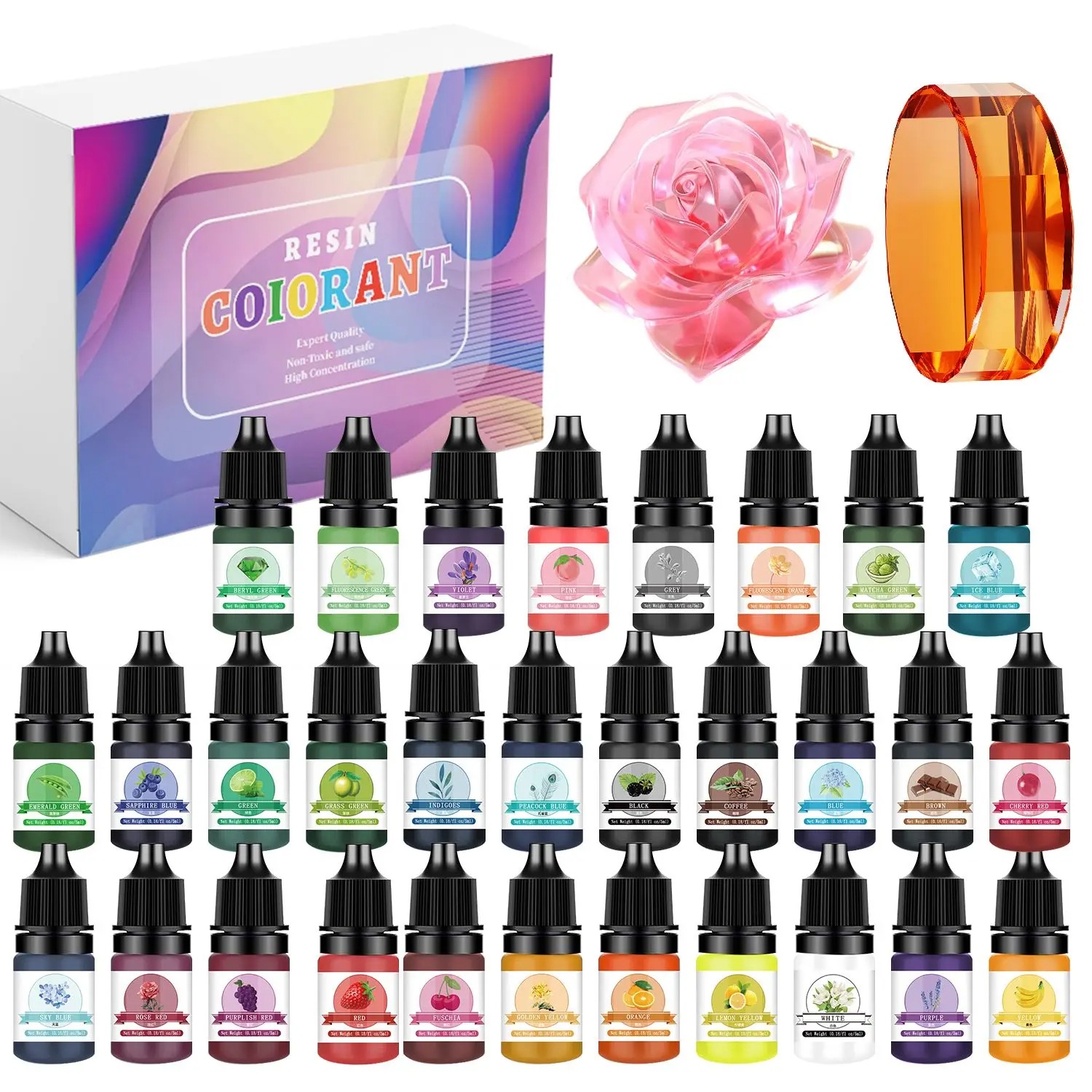 Resin Pigment Set - Kits de pigmentos de resina epoxi,