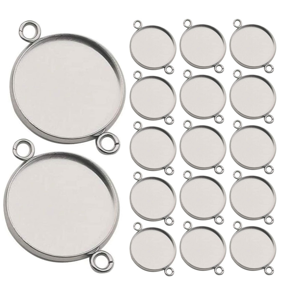 Bezels Set Pendant - 20 piezas de bases para joyería