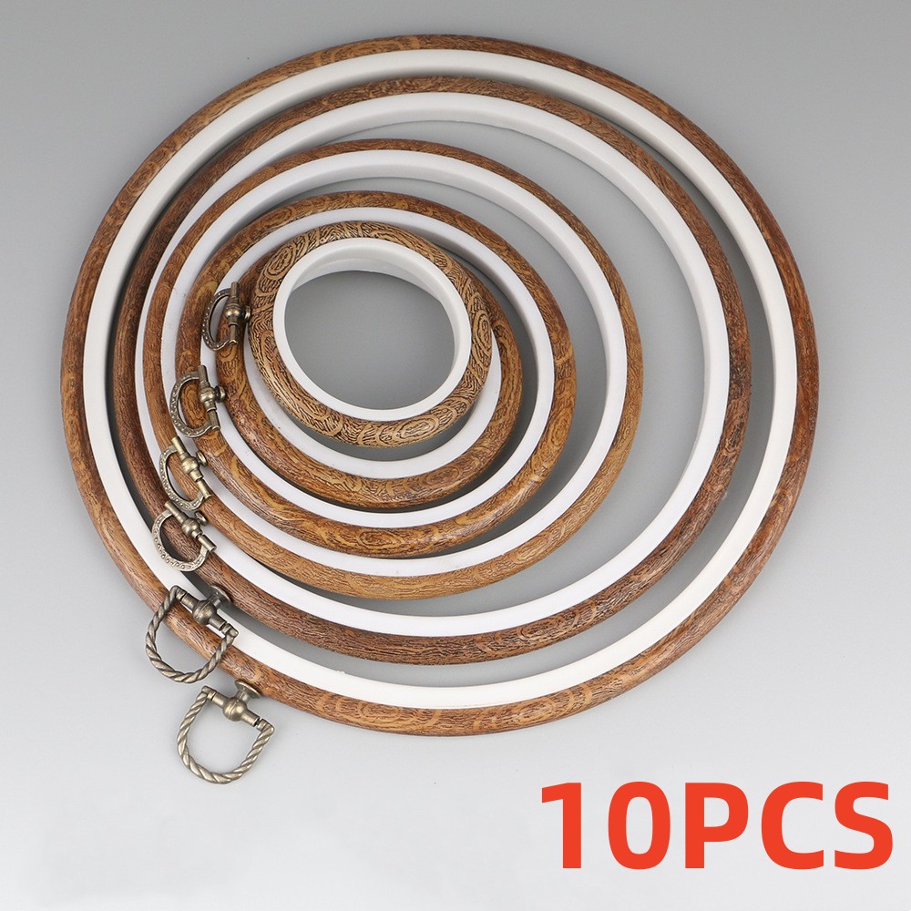 Wood Ring Blank - Juego de aros redondos de madera