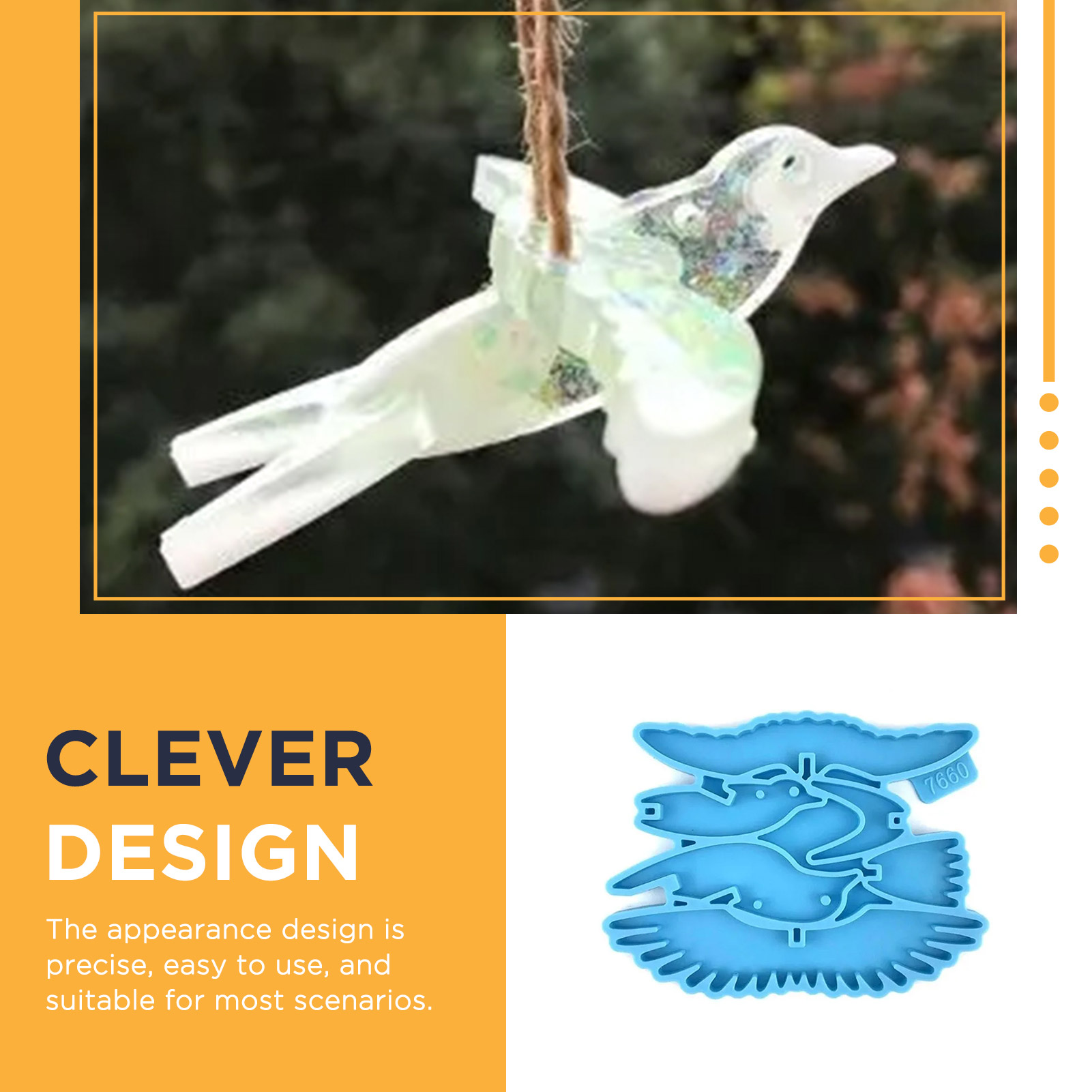 Molde de silicona de colibrí p - Resin Craft Ideas reseña y precio