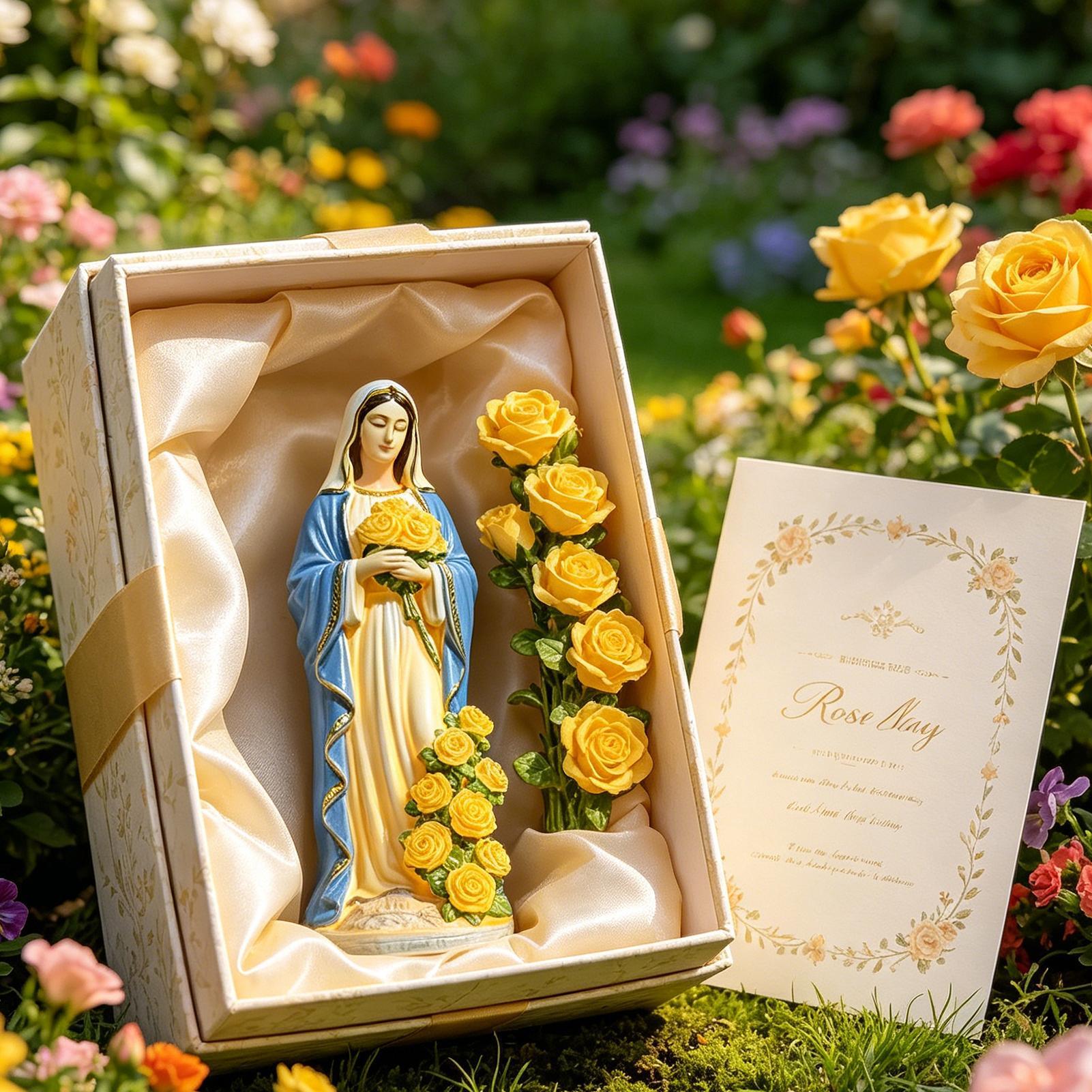 Estatua solar de la Virgen Mar - Crafting Resin reseña y precio