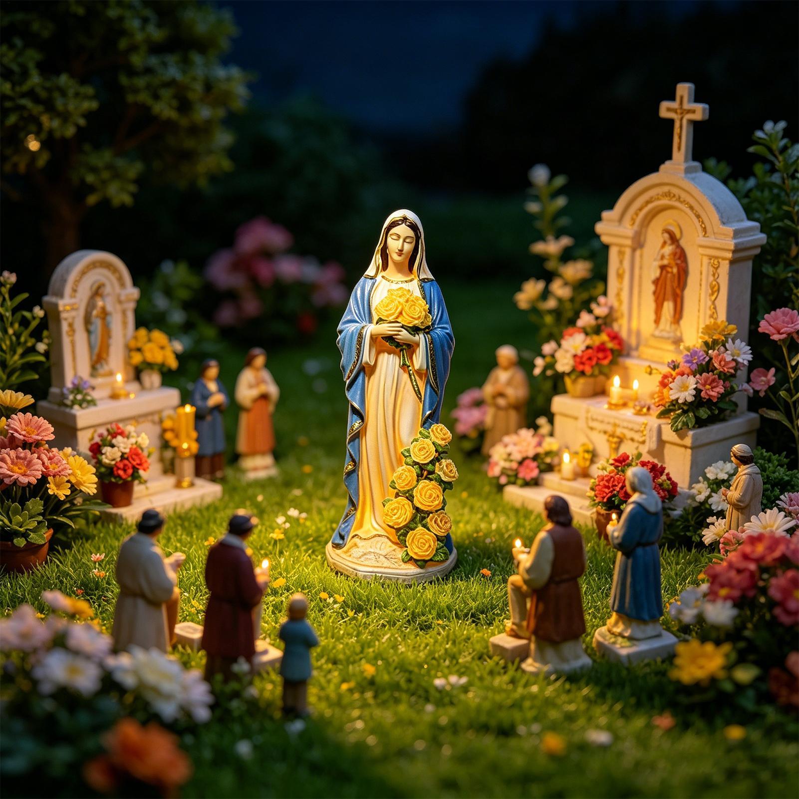 Estatua solar de la Virgen Mar - Crafting Resin reseña y precio