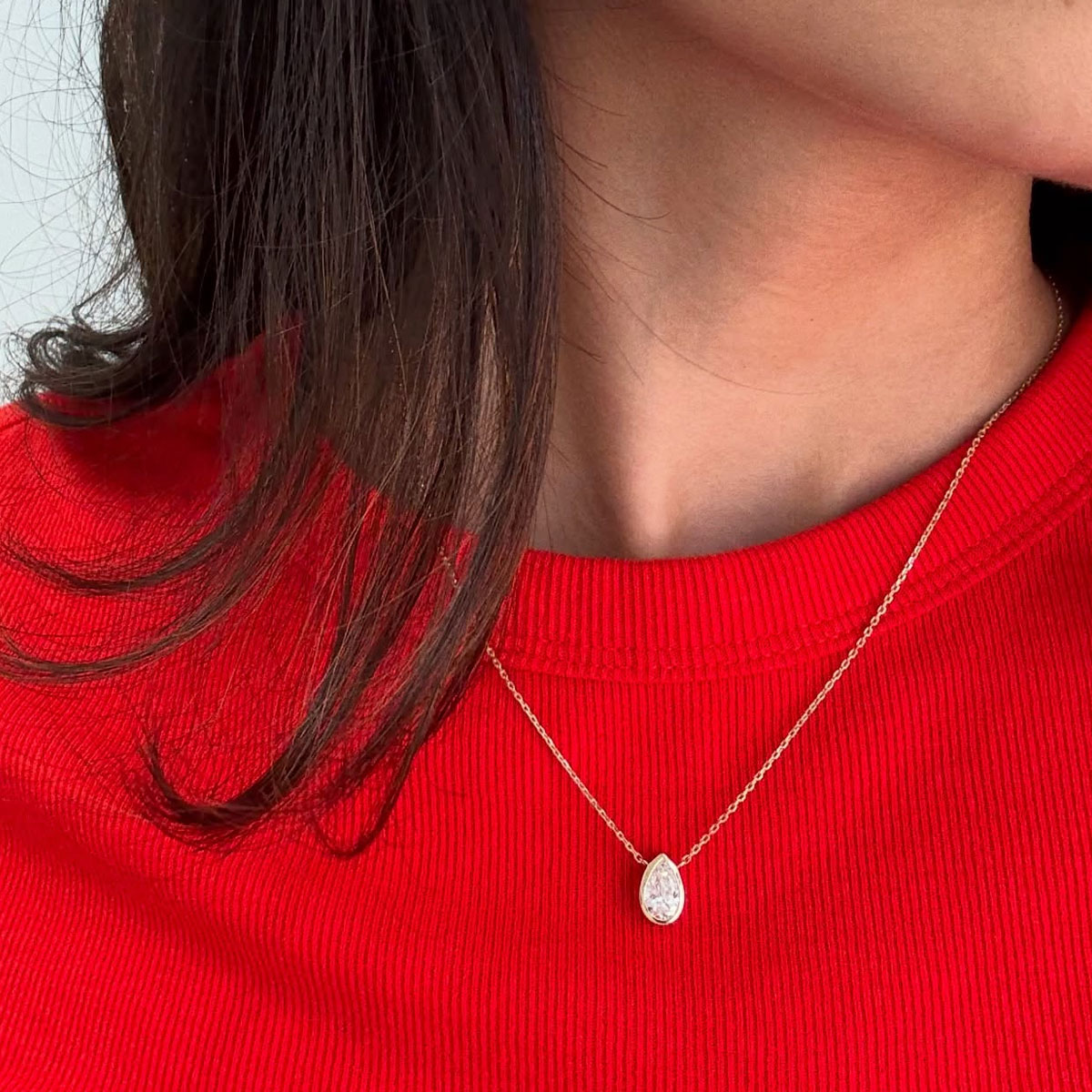 Collar con colgante solitario  - Bezels Set Pendant reseña y precio