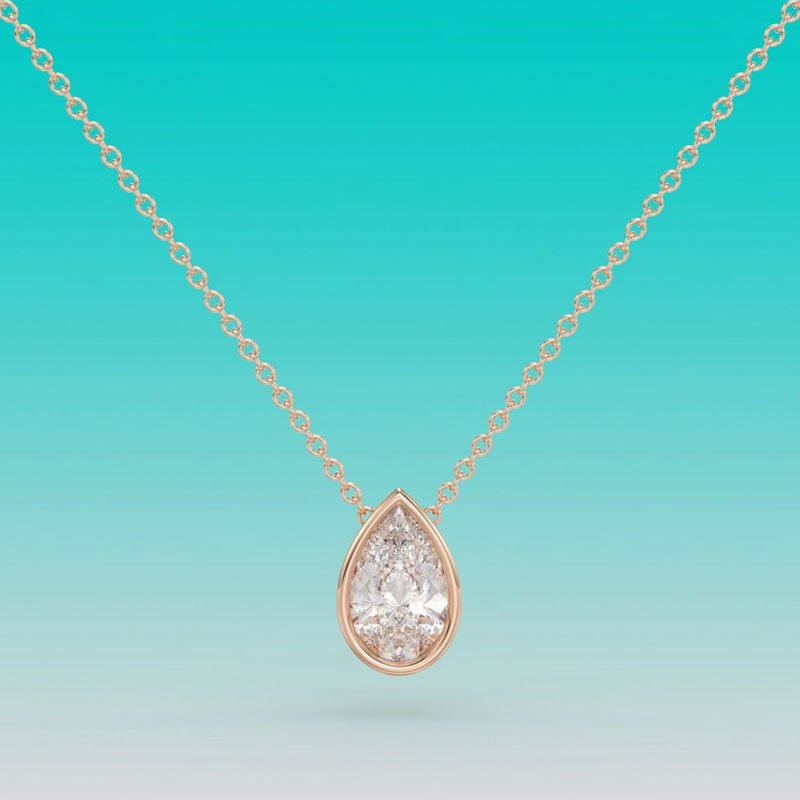 Collar con colgante solitario  - Bezels Set Pendant reseña y precio